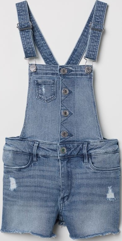 

Джинсовый полукомбинезон H&M 05553697 152 см Синий деним