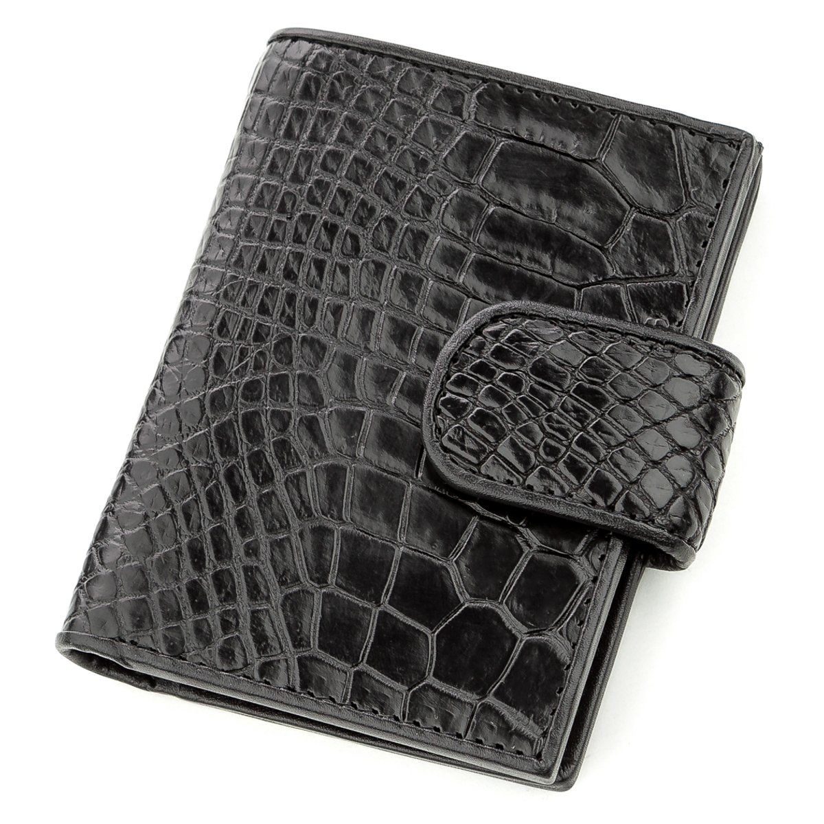 

Визитница мужсккая CROCODILE LEATHER из натуральной кожи крокодила Черная, Черный xtclthr18576