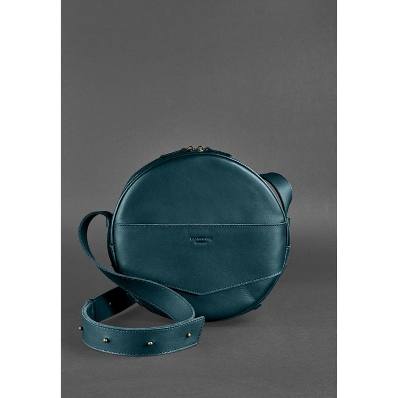 

Круглая сумка-рюкзак maxi Малахит - зеленая BlnkntBN-BAG-30-malachite