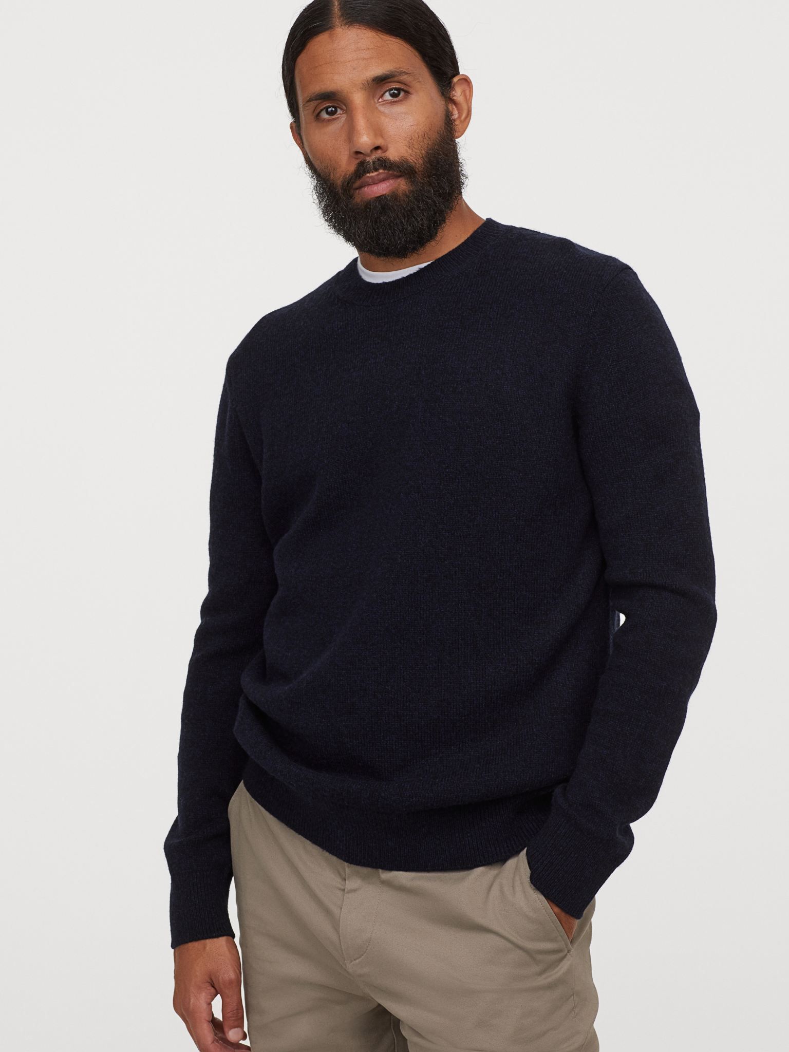 

Джемпер H&M KK7868500 S Темно-синий
