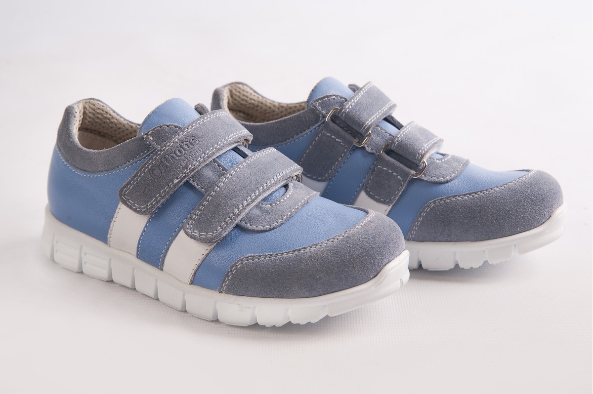 

Кроссовки детские ортопедические-профилактические Orthobe (арт. ORB-600_blue/grey) Серый с голубым (23)