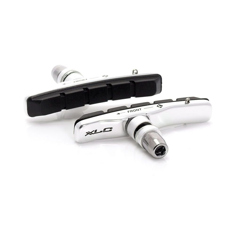 

Тормозные колодки V-Brake XLC BS-V02, 4шт, 72мм, картридж, черн-серебряные