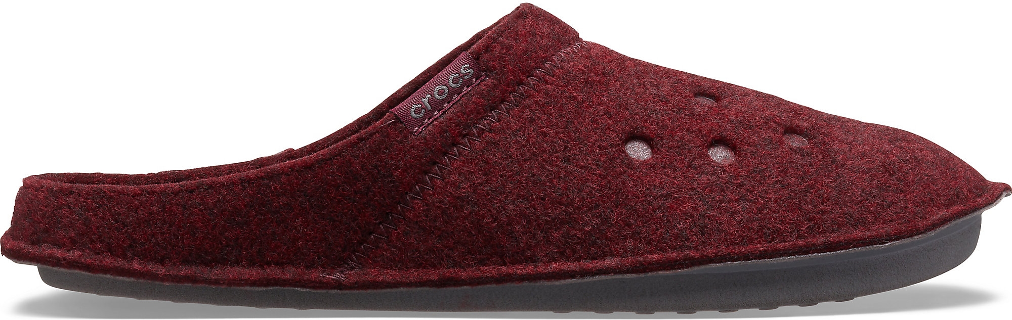 Акція на Жіночі домашні капці Crocs Jibbitz Classic Slipper 203600-60U-M5/W7 37-38 23 см Бордові від Rozetka