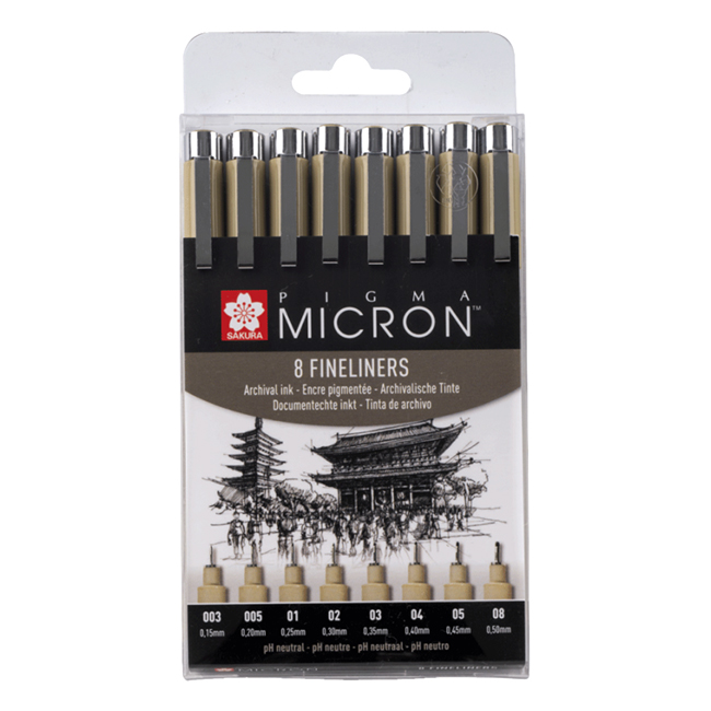 

Набор лайнеров Sakura Pigma Micron 8 шт (POXSDK3A)