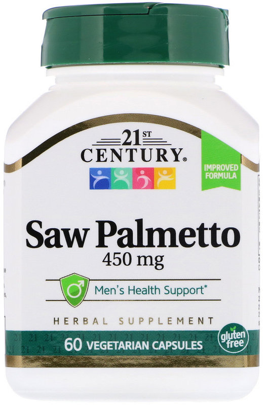 

Витамины 21st Century Saw Palmetto 450 mg 60 Vegetarian Capsules