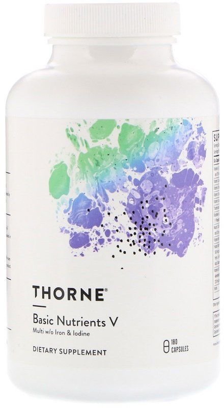 

Витамины Thorne Research Basic Nutrients V 180 Caps Мультивитамины без железа