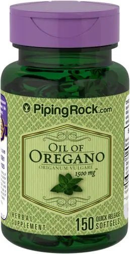

Натуральные добавки Piping Rock Oil of Oregano 1500 mg 150 Softgels Масло орегано