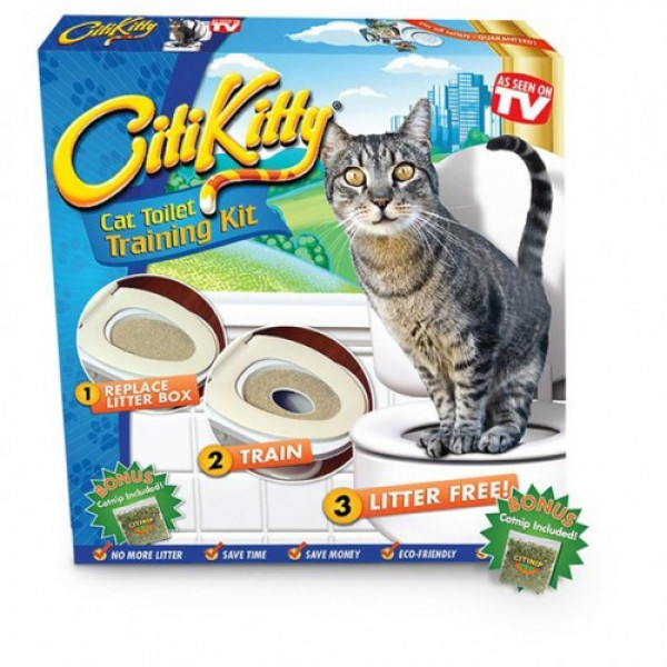 

Набор для приучения кошки к унитазу (кошачий туалет) CitiKitty Сити Кити