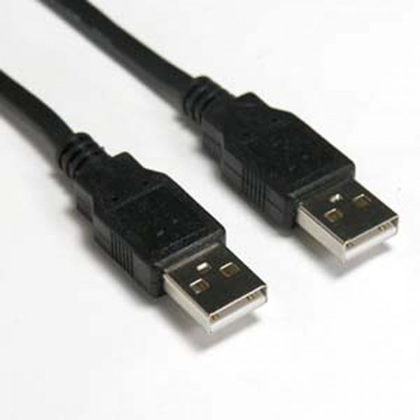 Кабель USB папа-папа (USB AM - USB AM) 1,5 метра, черный