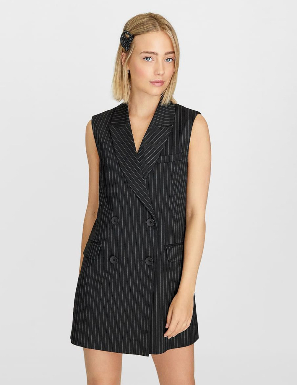 

Жилет Stradivarius Ж1052333 (5950/648/001) цвет черный S