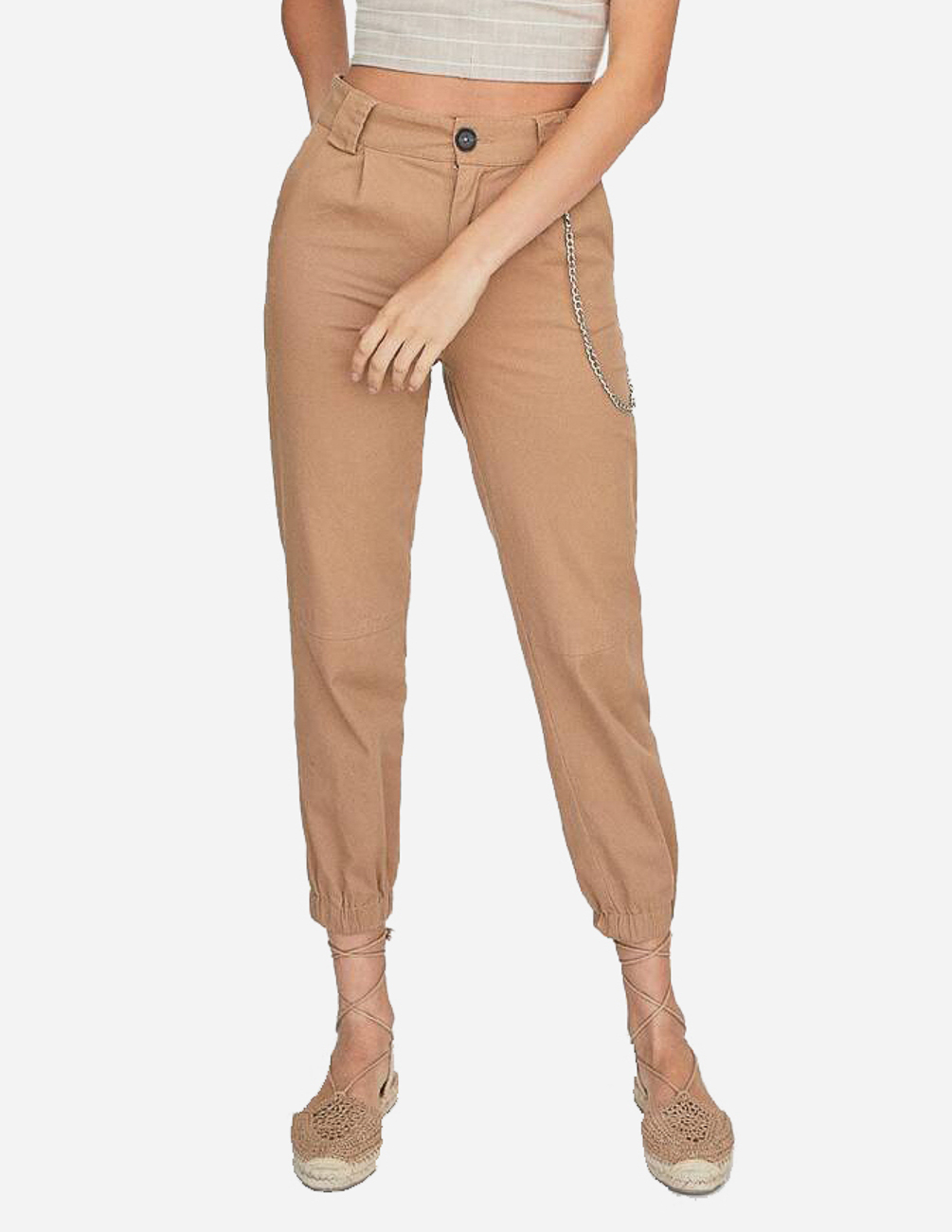 

Брюки Stradivarius Ж1052177 (1444/443/430) цвет бежевый L