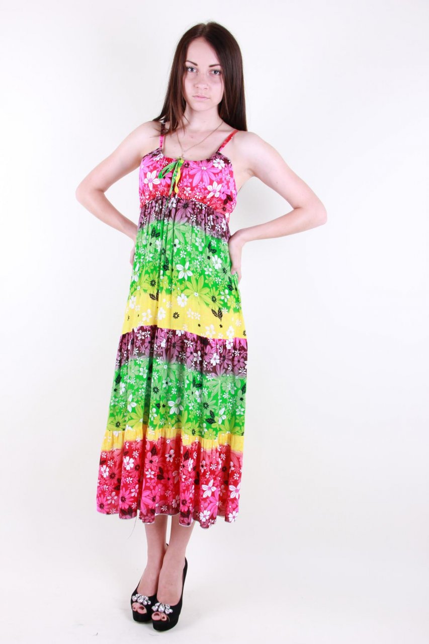 

Сарафан женский Meina Fashion 8015 (Салатовый XL)
