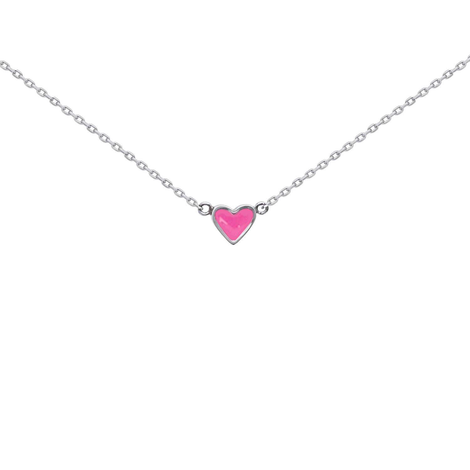 

Підвіска срібна Серце Youko з рожевою емаллю