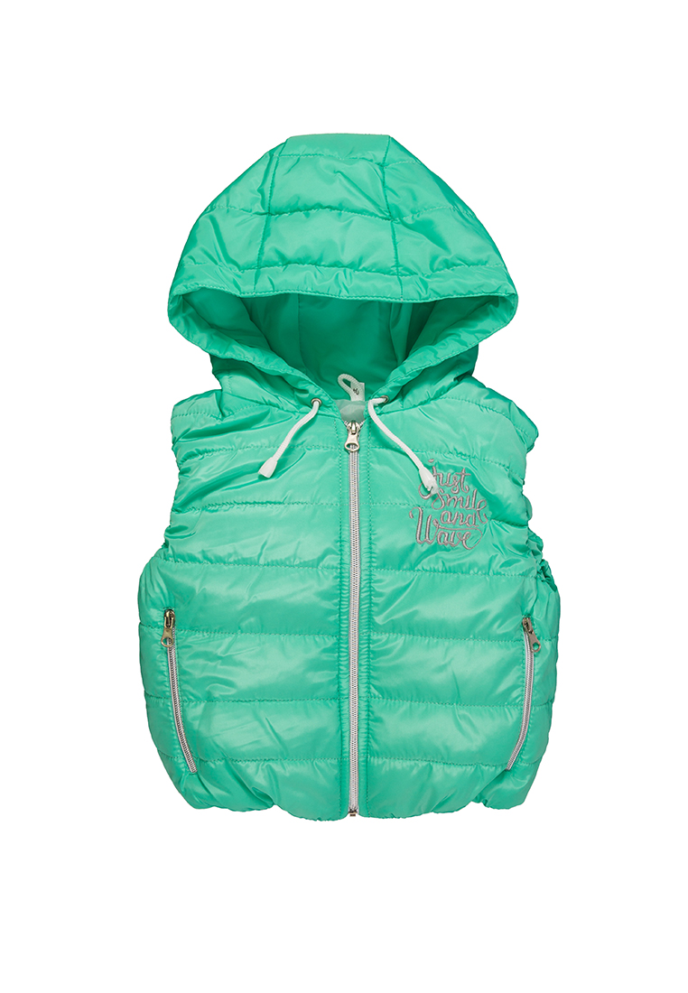 

Жилет для девочки на замке Vestes B-031-02 р64 128см мятный 58120