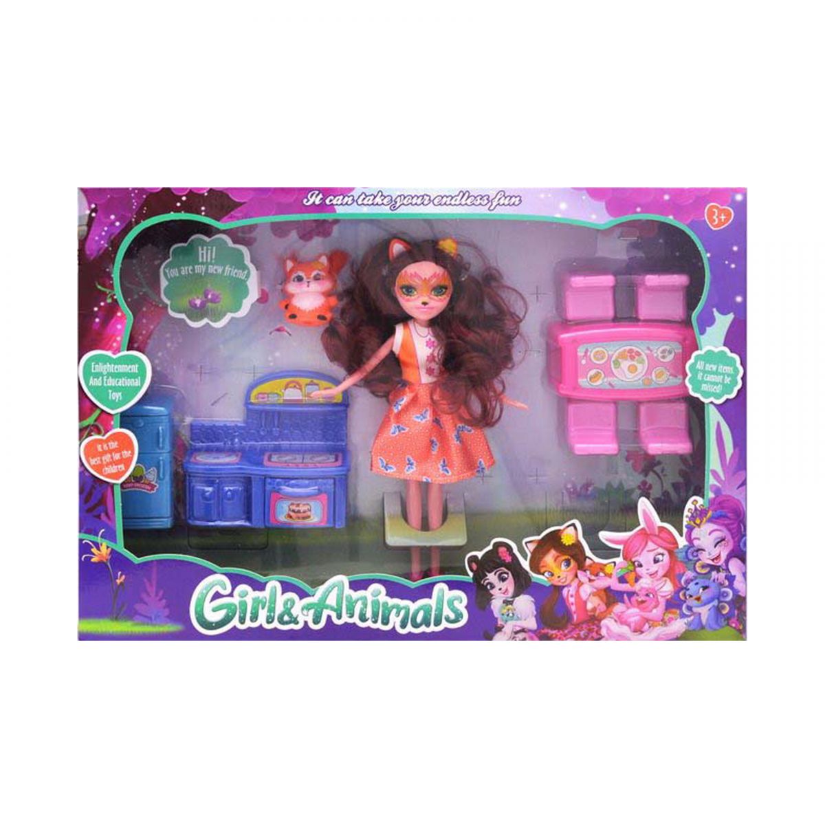 

Кукла Enchantimals Felicity Fox с кухней MiC (TM665C-D) (103408)