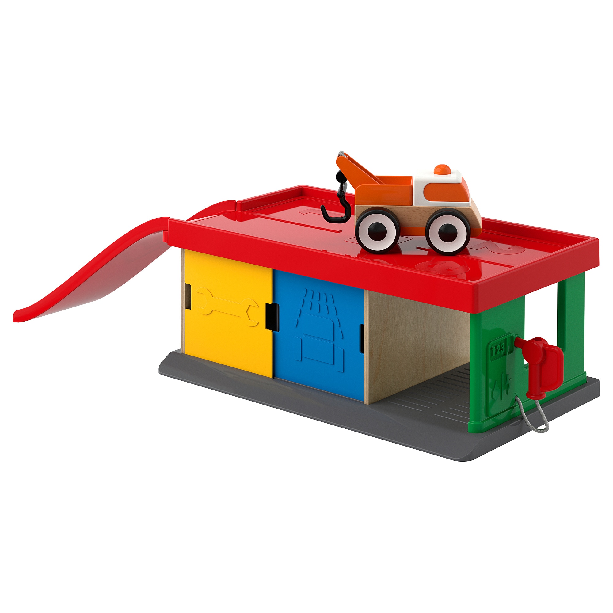

Гараж с эвакуатором IKEA LILLABO игрушечный 201.714.73