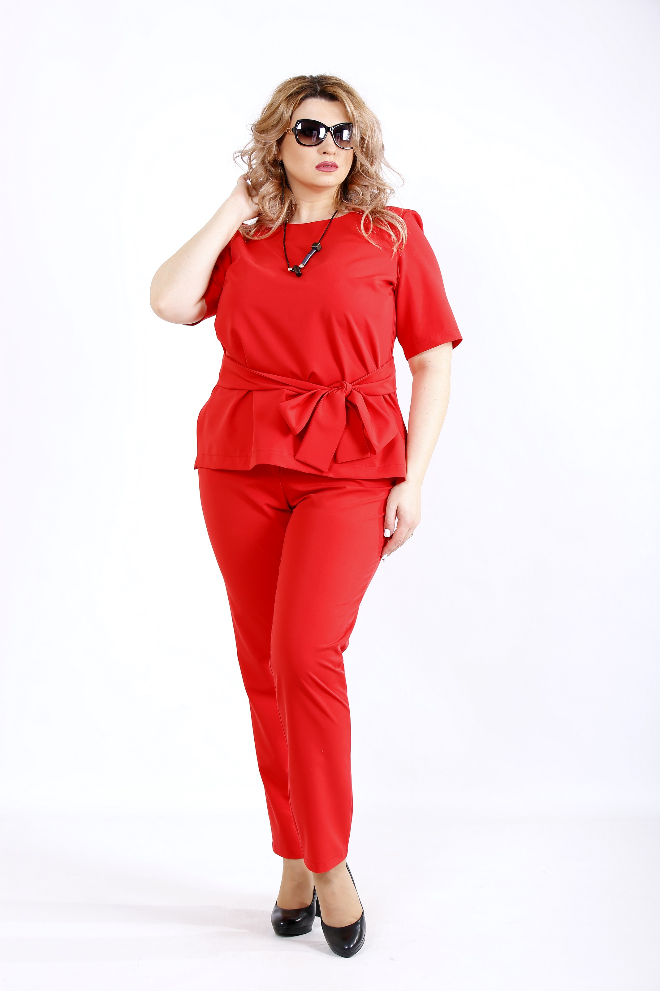 

Комплект: брюки и блузка GARRY-STAR 01134-2  Красный, Комплект: брюки и блузка GARRY-STAR 01134-2 60 Красный
