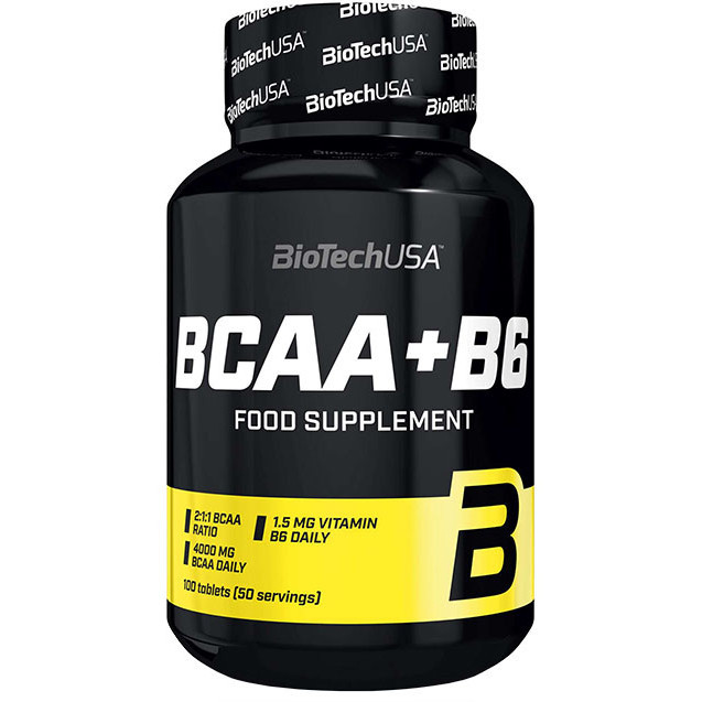 

Аминокислота BioTech BCAA+B6 100 таб