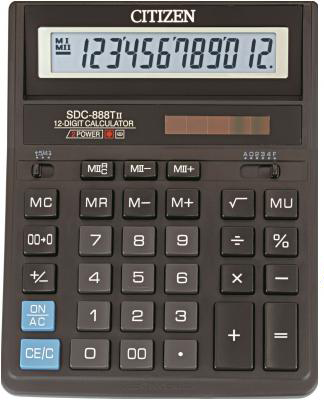 

Калькулятор Citizen 12-разрядный 158х203х31 мм Черный (SDC-888)
