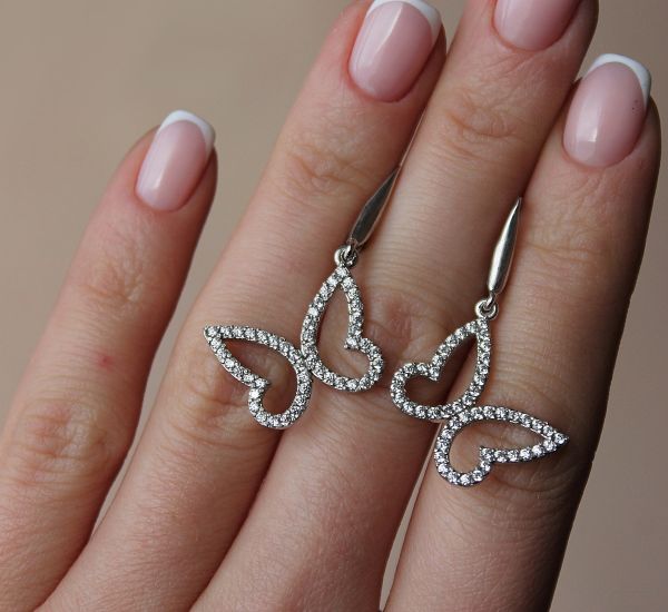 

Серебряные серьги "Metelyky"