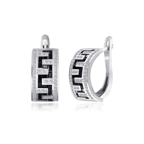 

Серебряные серьги "Echelle"