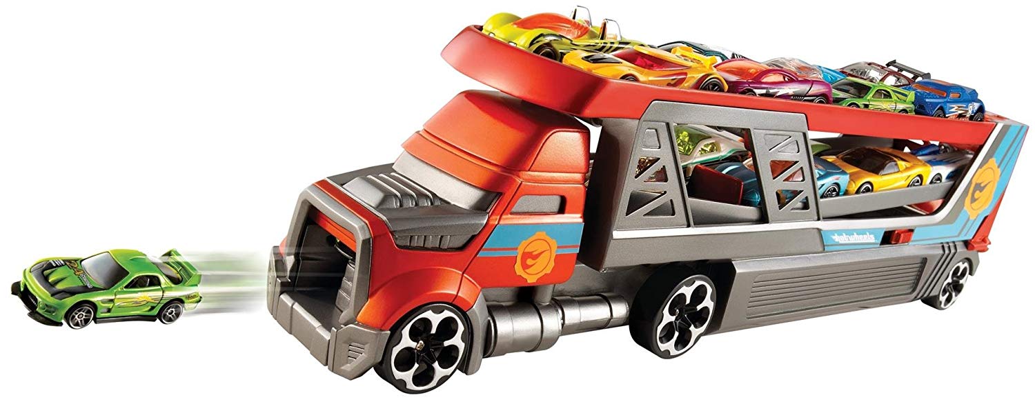 

Автовоз стреляющий машинками Hot Wheels City Blastin' Rig (CDJ19)