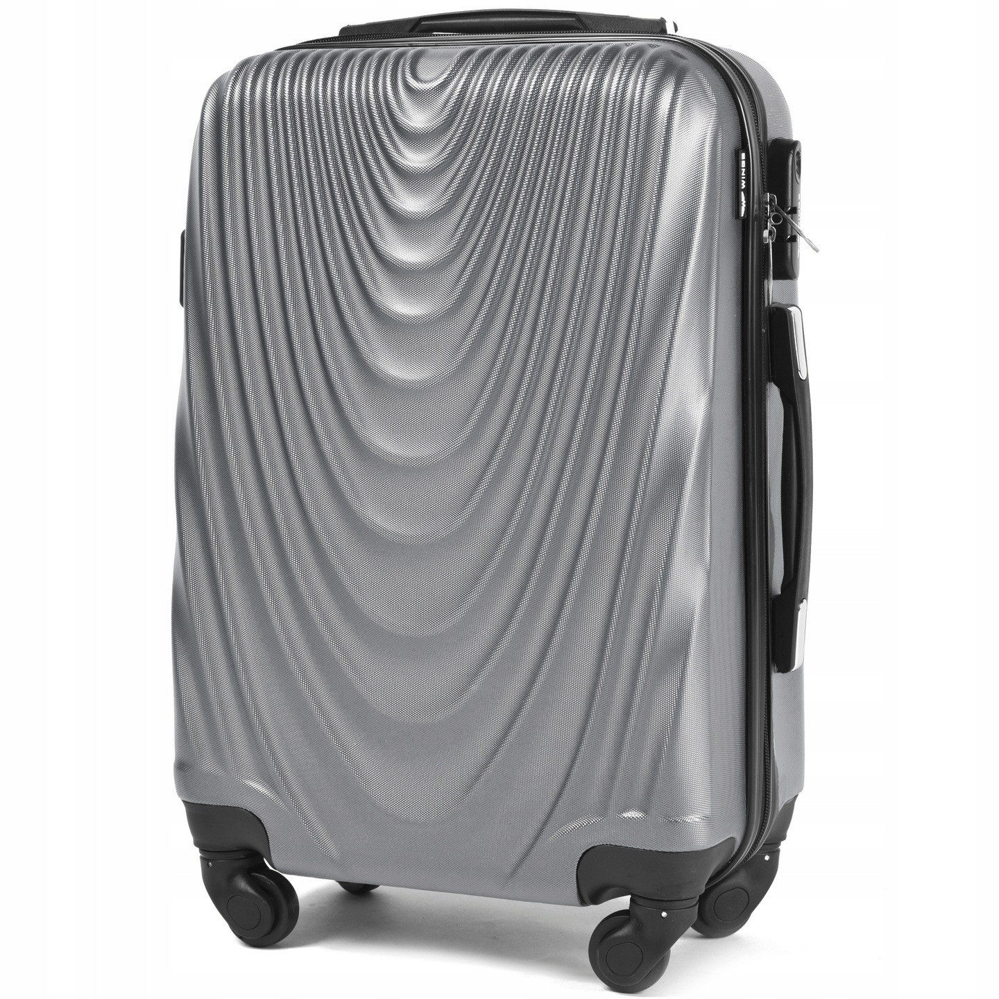 

Большой дорожный чемодан Wings 304 L серебро silver