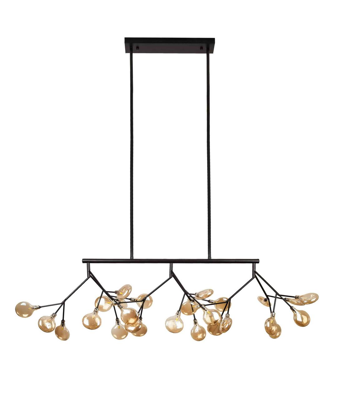 

Люстра LED PETALS Levistella 918LP264-27 BK+BR