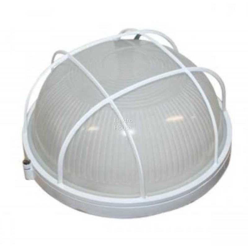 

Светильник круг металлический 100W с решеткой белый "LEMANSO" BL-1102