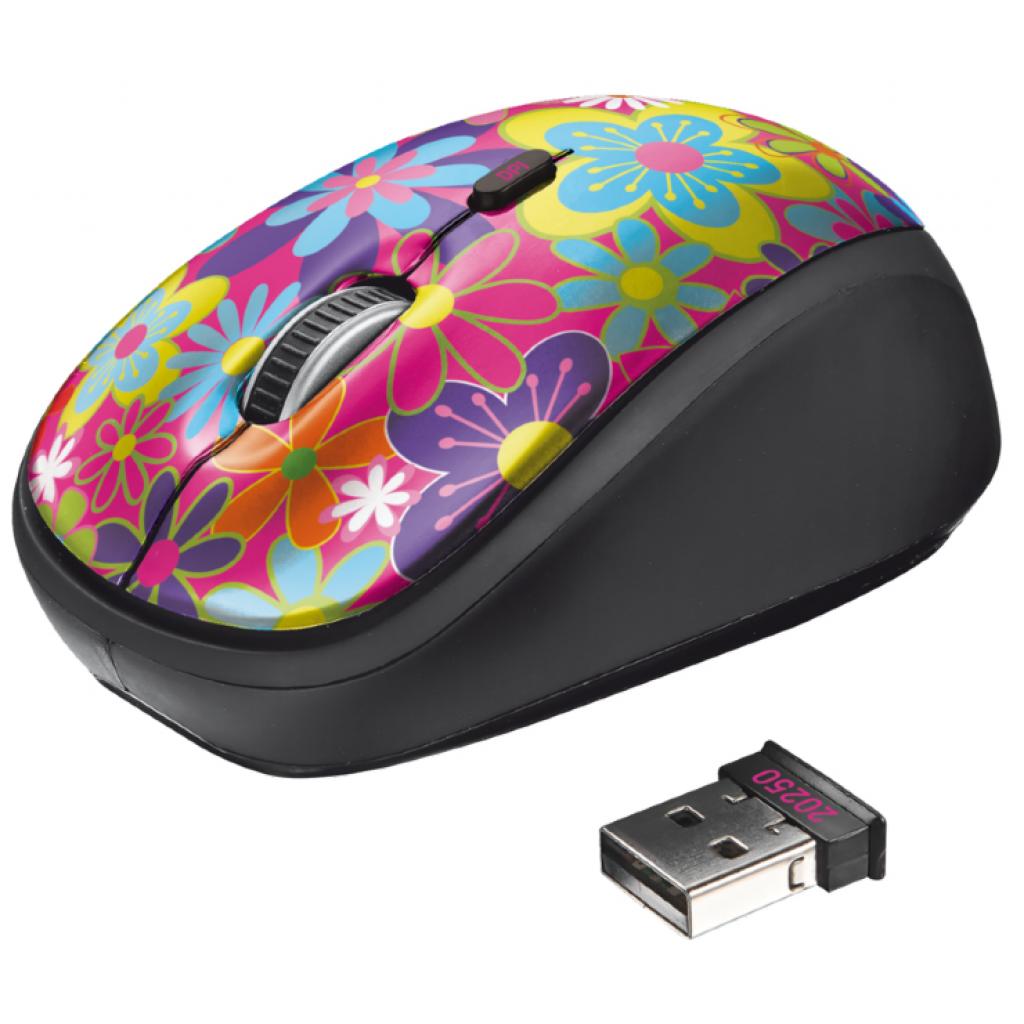 

Мышка Trust Yvi Wireless Mouse flower power (20250)