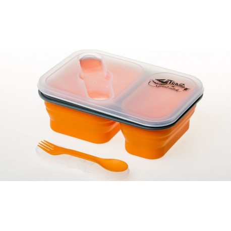 

Контейнер Tramp TRC-090 2 отсека силиконовых 900ml с ловилкой Оранжевый