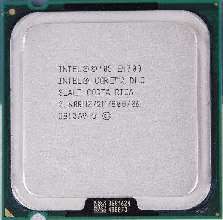 

Процессор Intel Core 2 Duo E4700 2.60GHz/2M/800 (SLALT) s775, tray