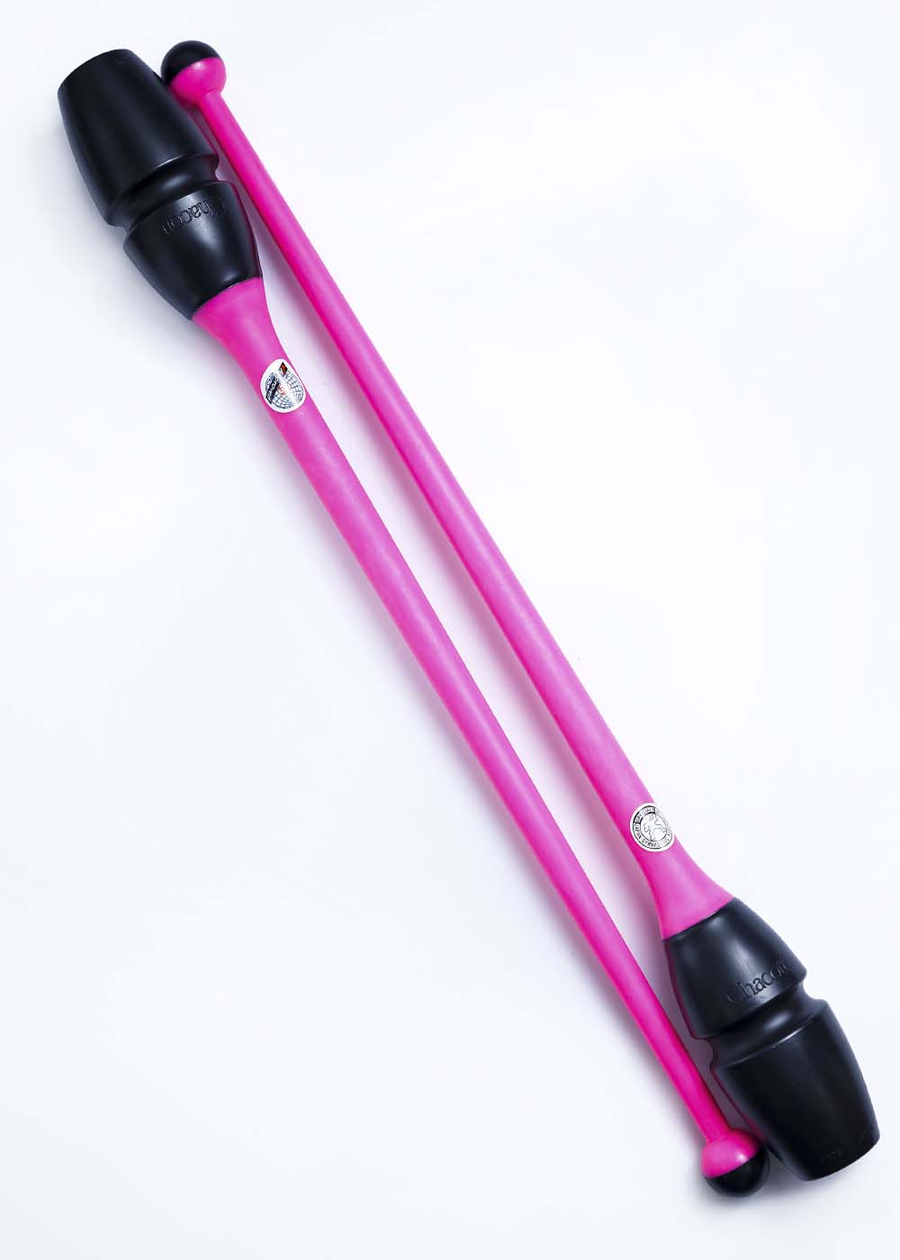 

Булавы для гимнастики CHACOTT CC65203 пластик+резина 45.5cm Black - Pink (CC65203)