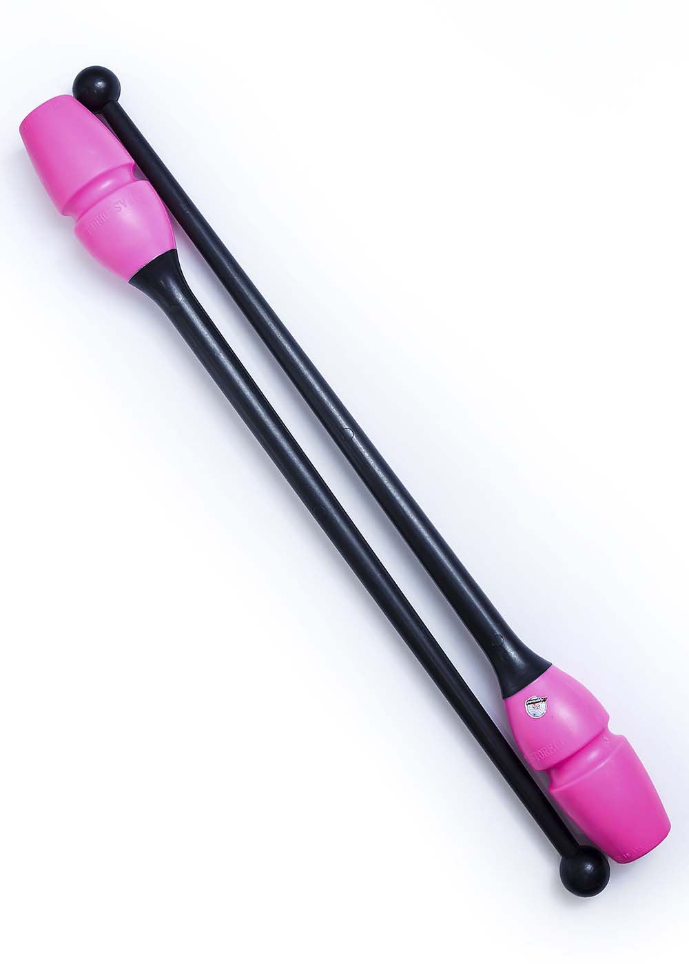 

Булавы для гимнастики PASTORELLI Masha пластик+резина 45.2cm Rosa - Nero (XZC2907)
