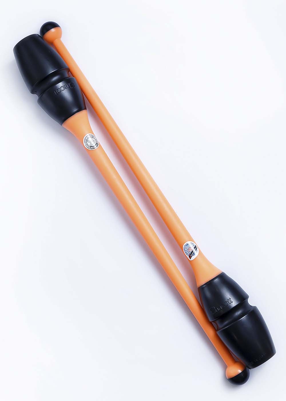 

Булавы для гимнастики CHACOTT CC65203 пластик+резина 41cm Black - Apricot (CC65203)