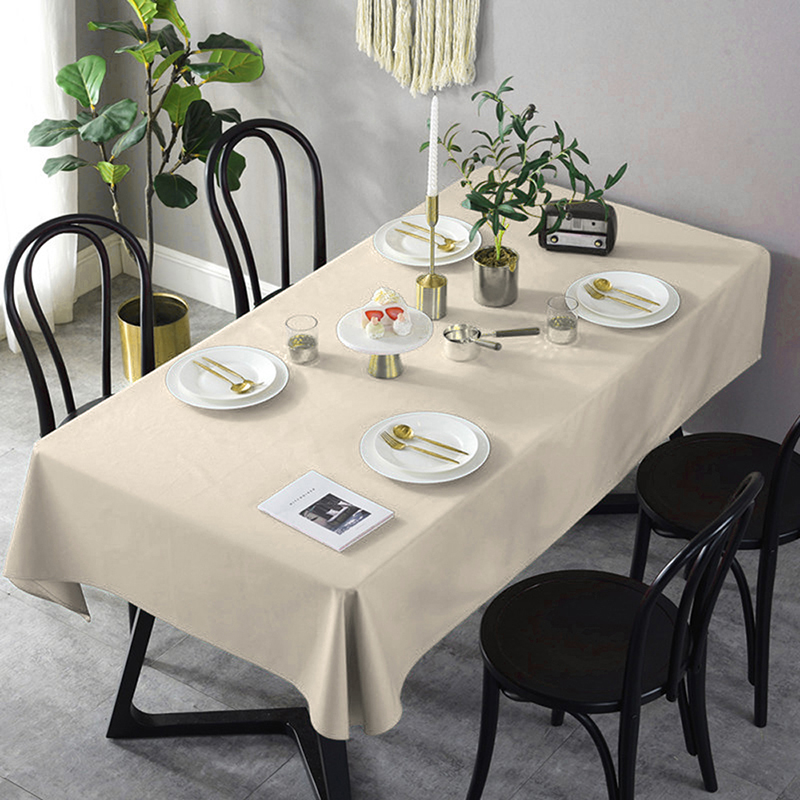 

Однотонная скатерть с акриловой пропиткой Time Textile Dali Siberia Молочный TT130557 140x180