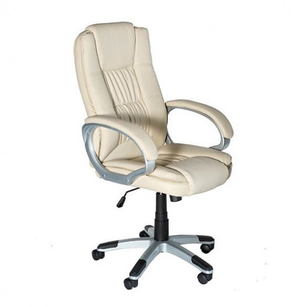 

Кресло офисное Denver beige механизм Tilt, пластик серый/кожзаменитель PU бежевый Goodwin