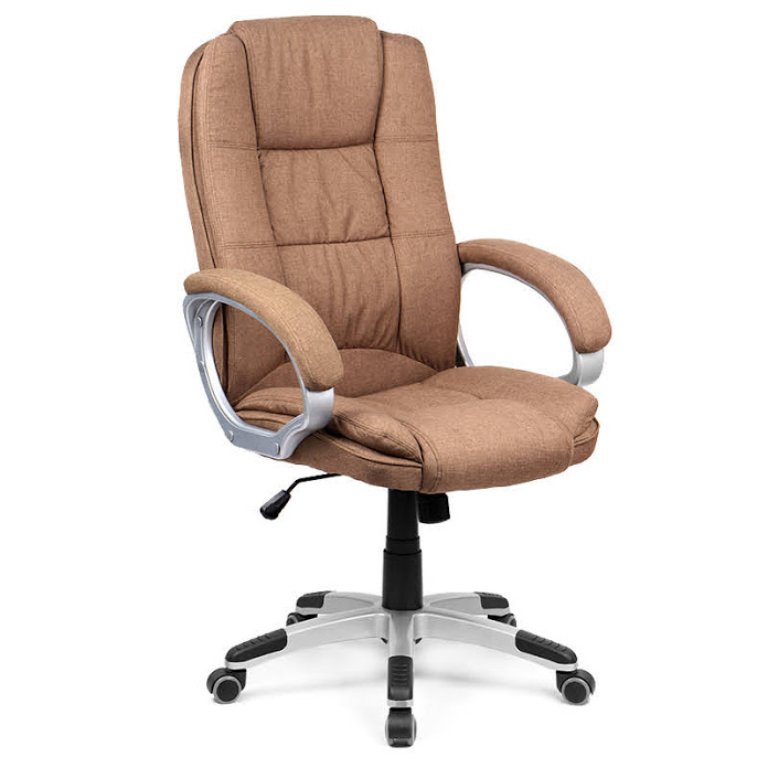 

Кресло офисное Denver II textile brown механизм Tilt, пластик серый/ткань коричневый Goodwin