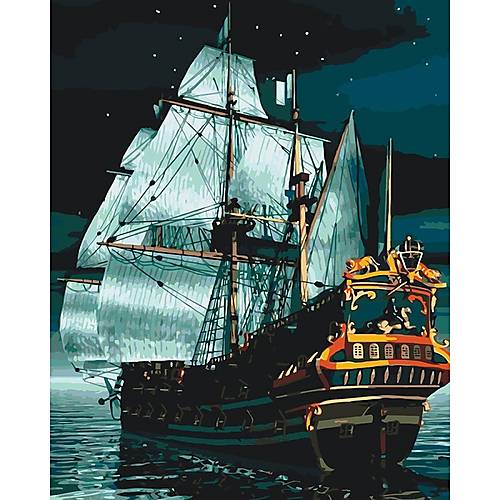 

Картина по номерам "Флагман ночью" Идейка (КНО2733)
