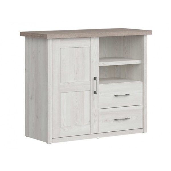 

Комод KOM1D2S в гостиную, в детскую, в спальню из ДСП + МДФ Luca Baby BRW (Black Red White) Польша