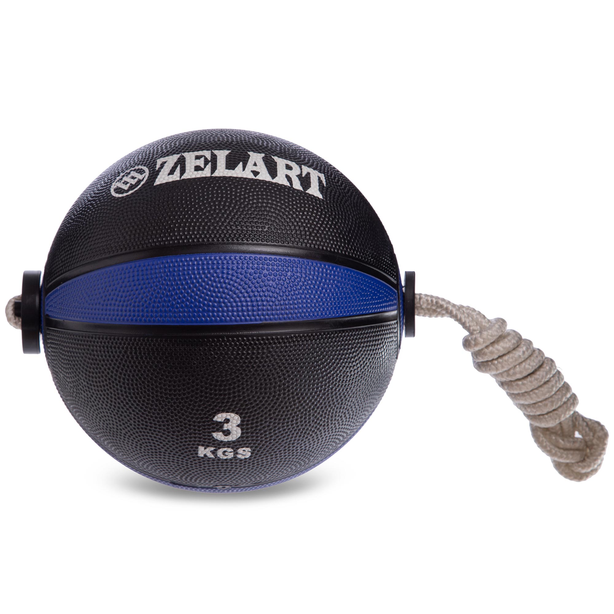 

Мяч медицинский медбол с веревкой Zelart Medicine Ball 3 кг
