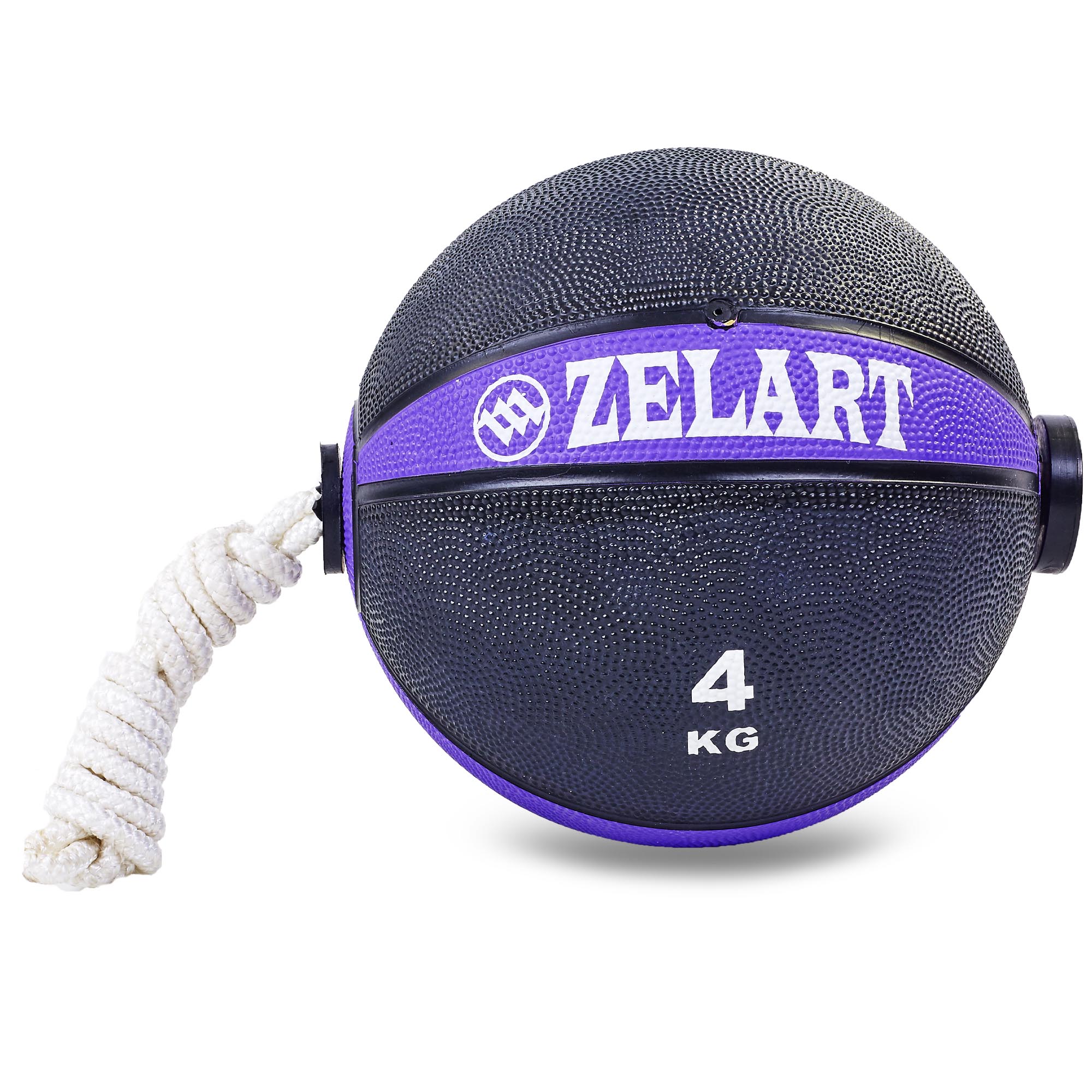 

Мяч медицинский медбол с веревкой Zelart Medicine Ball 4 кг