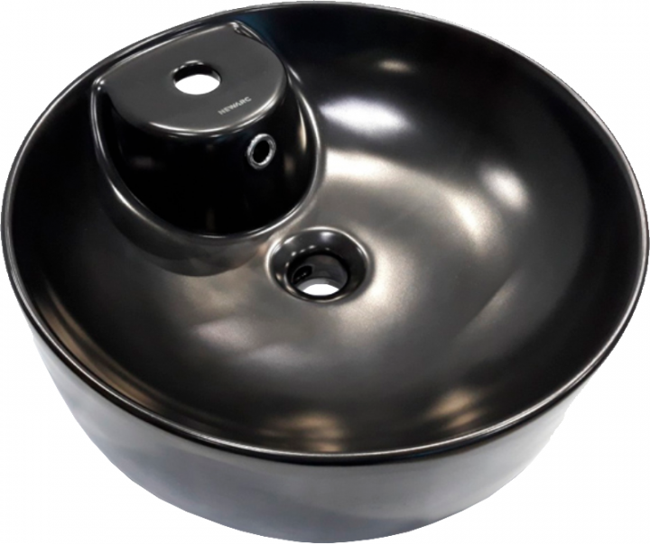 

Керамическая раковина круглая NEWARC Countertop 41.5х13.5см 5017B NEW черная (49991)
