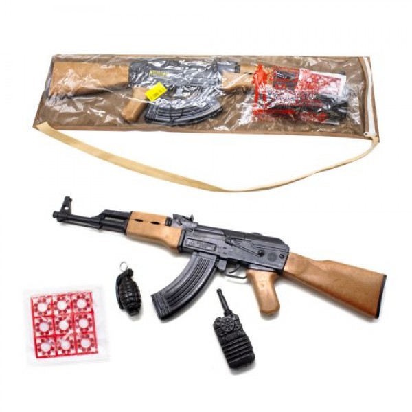 

Автомат Golden Gun АК-47 с пистонами и аксессуарами 251