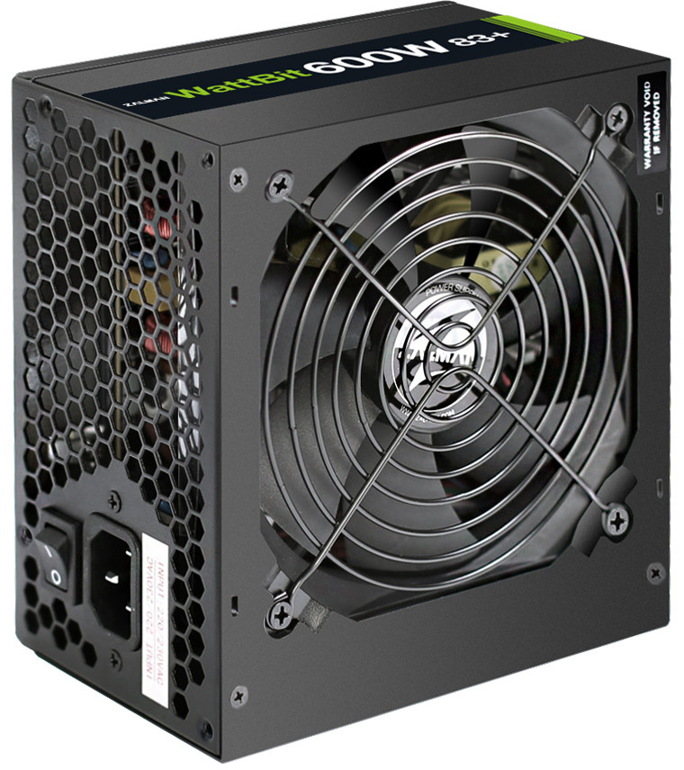 

Блок питания Zalman 600W ZM600-XE WattBit 83+ 600W v.2.3, (20+4)pin, Fan 12sm, Retail