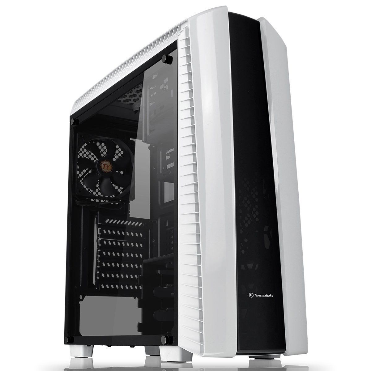 

Корпус Thermaltake Versa N27 Snow, White, Mid Tower, без БП, для ATX / Micro ATX / Mini ITX, ATX PSU, 502 x 201 x 473 мм, 4,7 кг (1x120 мм Fan в комплекте) (CA-1H6-00M6WN-00)