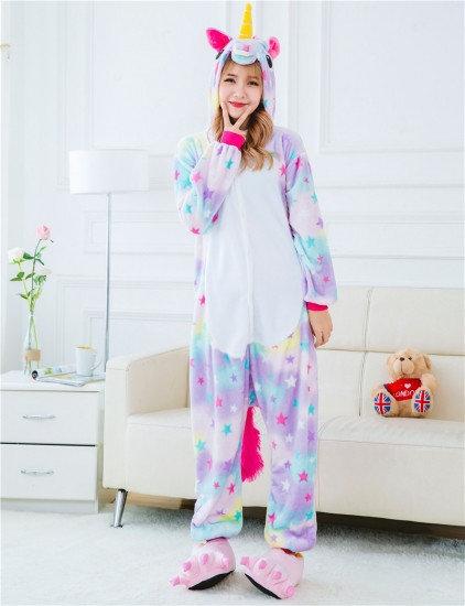 

Кигуруми-пижама BrightyHome Единорог звездный микрофибра L: высота 165-175 cм для девочки (annstar_m)