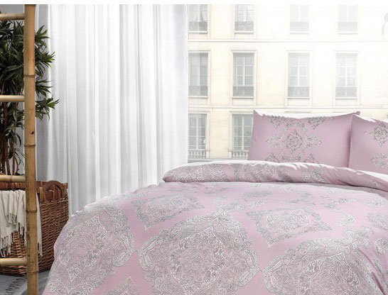 

Комплект постельного белья ТАС Ранфорс Mirabel Pembe v03 200х220 (svt-2000022229456)