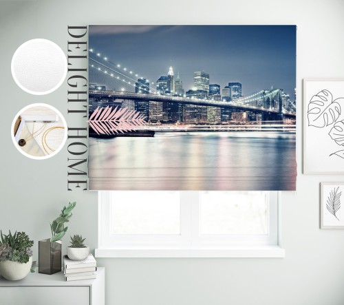 

Римская штора с фотопечатью 00-072 система Light I&H Джуси велюр 280*170 см