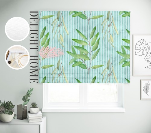 

Римская штора с фотопечатью 02-065 система Light I&H Джуси велюр 220*170 см